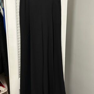 SPANX Carefree Crepe Black Pleated Trouser